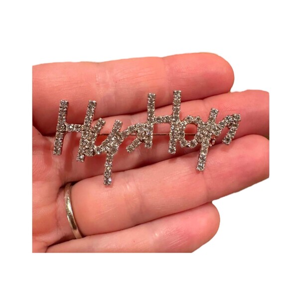 Hip hop dance mom rhinestone pin custom dance pin brooch sparkly hip hop - Picture 1 of 2